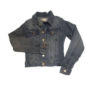 Nine Planet Denim Jean Jacket Stretch Vintage Wash  Size S/CH
